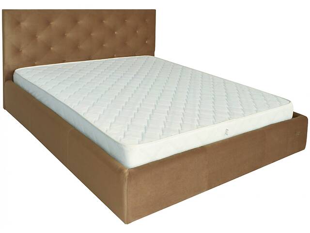 Кровать Двуспальная Richman Бристоль 160 х 190 см Missoni 004 Светло-коричневая