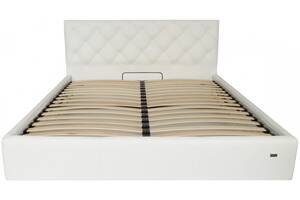 Кровать Двуспальная Richman Бристоль 160 х 200 см Madrit-0920 С подъемным механизмом и нишей для белья Белая