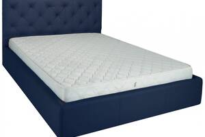 Кровать Двуспальная Richman Бристоль VIP 160 х 190 см Флай 2227 С дополнительной металлической цельносварной рамой Синяя