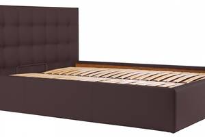Кровать Двуспальная Richman Честер 160 х 190 см Флай 2231 С подъемным механизмом и нишей для белья Темно-коричневая