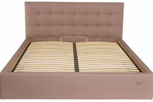 Кровать Двуспальная Richman Честер 160 х 200 см Флай 2213 С подъемным механизмом и нишей для белья Светло-коричневая...