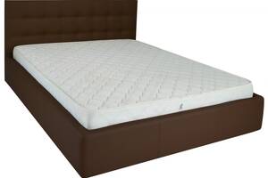 Кровать Двуспальная Richman Честер 160 х 200 см Флай 2231 A1 С подъемным механизмом и нишей для белья Темно-коричневая