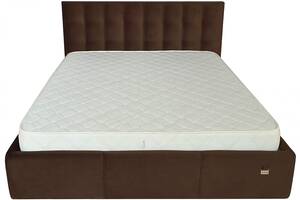 Кровать Двуспальная Richman Честер 160 х 200 см Missoni 011 Темно-коричневая (rich00134)
