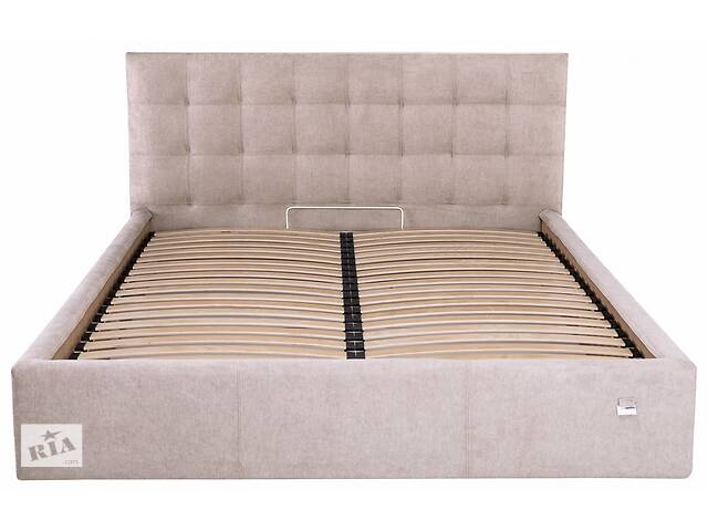 Ліжко Двоспальне Richman Честер 180 х 200 см Місті Mocco З підйомним механізмом та нішкою для білизни Сіра (rich00060)