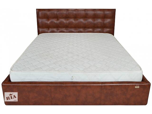 Ліжко двоспальне Richman Chester New Comfort 160 х 190 см Мадрас Whisky Коричневий