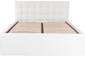 Ліжко Двоспальне Richman Честер з високими царгами 160 х 200 см Флай 2200 Біле