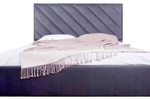Кровать Двуспальная Richman Чикаго Vip 160 х 190 см Amore 32 С дополнительной металлической цельносварной рамой Темно...