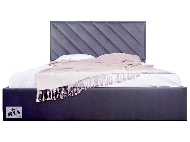 Кровать Двуспальная Richman Чикаго Vip 160 х 190 см Amore 32 С дополнительной металлической цельносварной рамой Темно...