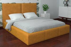 Кровать Двуспальная Richman Дели Comfort 160 х 190 см Мустанг С подъемным механизмом и нишей для белья Желтая