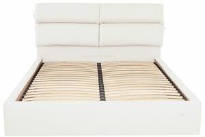 Ліжко Двоспальне Richman Единбург 180 х 200 см Флай 2200 З підйомним механізмом та нішою для білизни Біле