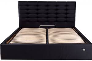 Ліжко двоспальне Richman Еріка 160 х 200 см Флай 2230 З підйомним механізмом і нішою для білизни Чорна