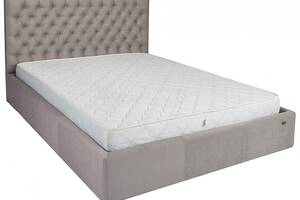 Кровать двуспальная Richman Кембридж Vip 160 х 190 см Amore 31 С дополнительной металлической цельносварной рамой Серая