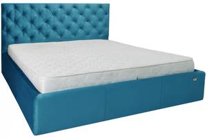 Ліжко Двоспальне Richman Ковентрі 160 х 190 см Missoni 016 Блакитне