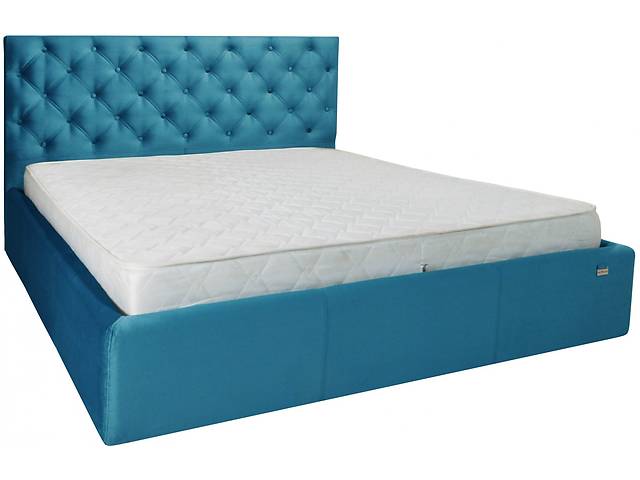Ліжко Двоспальне Richman Ковентрі 160 х 190 см Missoni 016 Блакитне