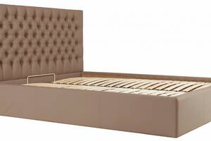 Кровать двуспальная Richman Ковентри Comfort 160 х 200 см Флай 2213 С подъемным механизмом и нишей для белья Коричневая