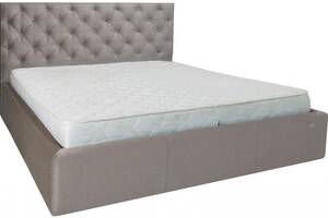Ліжко Двоспальне Richman Ковентрі VIP 160 х 200 см Missoni 008 З додатковою металевою цільнозварною рамою Сіра