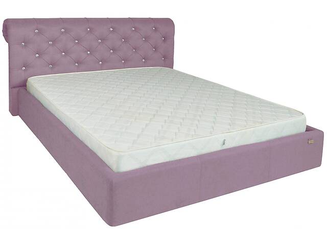 Ліжко Двоспальне Richman Лондон 160 х 190 см Fibril 24 C1 Темно-рожеве