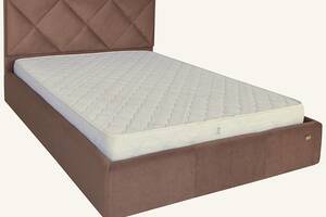 Кровать двуспальная Richman Лидс Comfort 180 х 190 см С подъемным механизмом и нишей для белья Коричневая