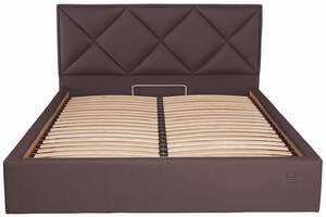 Кровать Двуспальная Richman Лидс VIP 160 х 190 см Флай 2231 С дополнительной металлической цельносварной рамой Темно...