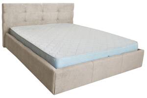 Ліжко Двоспальне Richman Манчестер VIP 180 х 200 см Місті Milk A1 З додатковою металевою цільносварною рамою Бежева