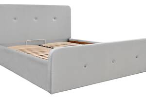 Кровать Двуспальная Richman Мишель Comfort 160 х 200 см Monolith 84 С подъемным механизмом и нишей для белья Серая