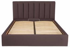 Кровать Двуспальная Richman Санам VIP 160 х 200 см Флай 2231 С дополнительной металлической цельносварной рамой Темно...