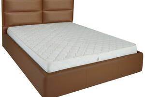 Кровать Двуспальная Richman Шеффилд 160 х 190 см Флай 2213 A1 С подъемным механизмом и нишей для белья Светло-коричневая