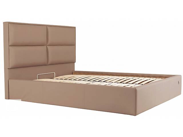 Кровать Двуспальная Richman Шеффилд 160 х 200 см Флай 2213 С подъемным механизмом и нишей для белья Светло-коричневая
