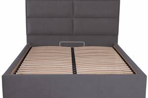 Кровать Двуспальная Richman Шеффилд 180 х 190 см Мисти Dark Grey С подъемным механизмом и нишей для белья Темно-серая