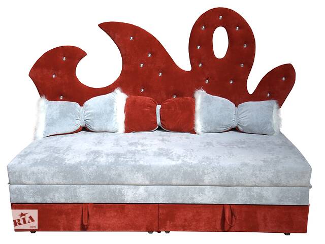 Кровать - диван Ribeka 'Пламя' Красный (07K01)