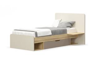 Кровать Мебель Сервис Лами 90 (каркас без ламелей) блеквуд ячменный