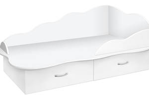 Кровать Мечта односпальная МАКСИ МЕБЕЛЬ (под матрас 1600х700) 1 категория Белый гладкий (9968)