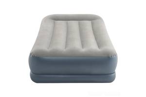 Кровать надувная односпальная встроенный электронасос Intex 64116 99х191х30 см