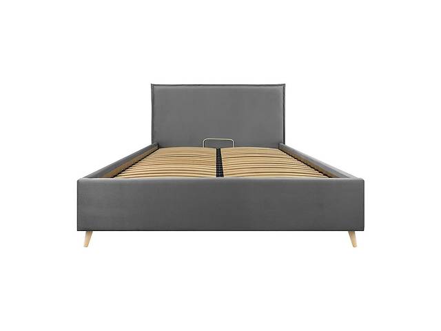 Ліжко Richman Andrea Standart Wood На ніжках 120 x 190 см Simple Сірий