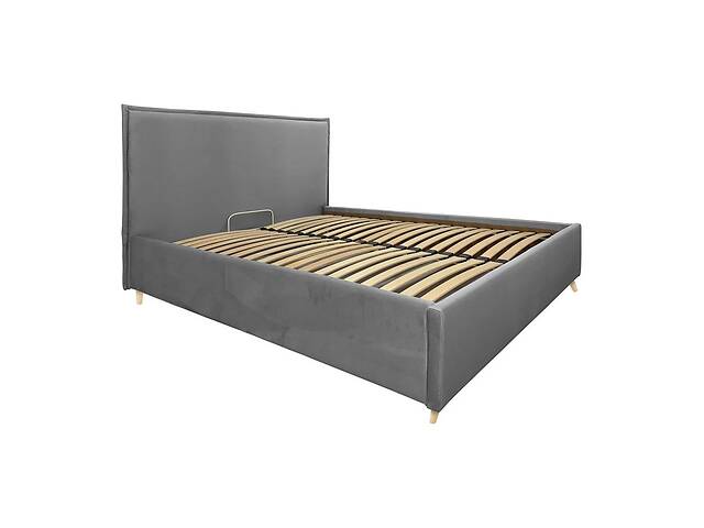 Ліжко Richman Andrea Standart Wood На ніжках 120 x 200 см Simple Сірий