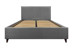 Ліжко Richman Andrea Standart Wood На ніжках 140 x 190 см Lili Темно-сірий