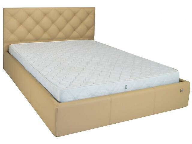 Кровать Richman Бристоль VIP 120 х 190 см Флай 2238 С дополнительной металлической цельносварной рамой Бежевая