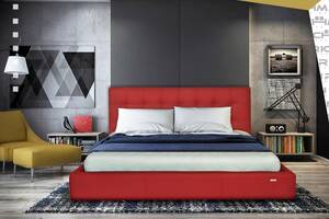 Кровать Richman Честер VIP 120 х 200 см Флай 2210 С дополнительной металлической цельносварной рамой Красная