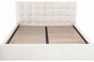 Ліжко Richman Честер VIP 140 х 200 см Місті Milk З додатковою металевою цільнозварною рамою Бежева