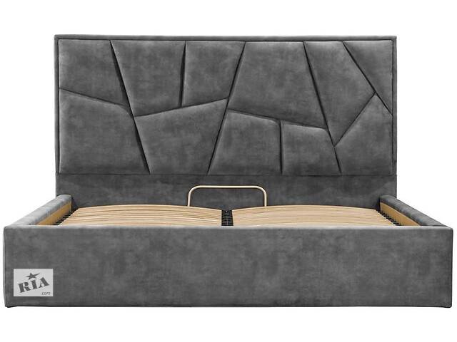Кровать Richman Двуспальная Mega Comfort 160 x 190 см Bolzano Dk Grey Темно-серый