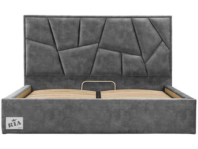 Кровать Richman Двуспальная Mega Standart 160 x 190 см Bolzano Dk Grey Темно-серый