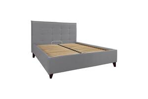 Кровать Richman Двуспальная Monica Standart Wood На ножках 160 x 190 см Lili Темно-серый