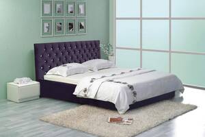 Кровать Richman Кембридж VIP 120 х 190 см Missoni 022 С1 С дополнительной металлической цельносварной рамой Фиолетовая
