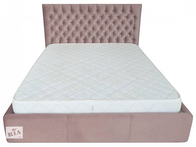 Кровать Richman Кембридж VIP 140 х 190 см Missoni 021 С дополнительной металлической цельносварной рамой Темно-розовая