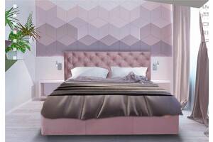 Ліжко Richman Ковентрі 140 х 200 см Missoni 021 Темно-рожеве