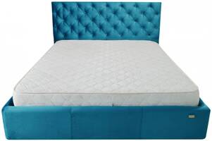 Ліжко Richman Ковентрі VIP 120 х 190 см Missoni 016 З додатковою металевою цільнозварною рамою Синє