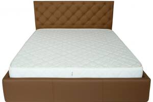 Кровать Richman Ковентри VIP 140 х 200 см Флай 2213 С дополнительной металлической цельносварной рамой Светло-коричневая