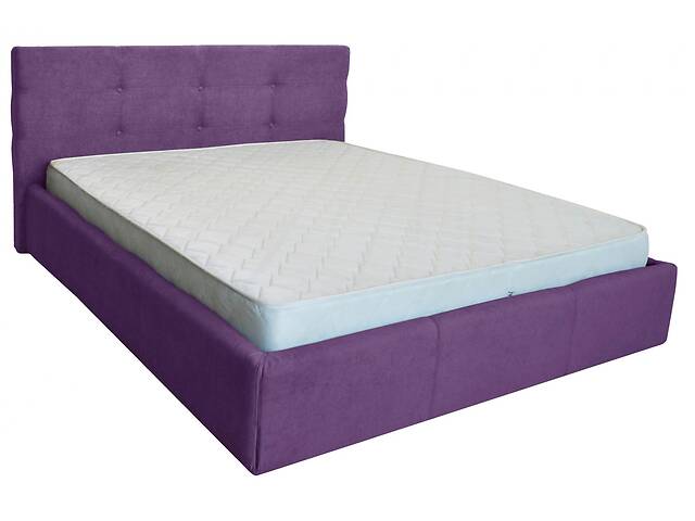 Кровать Richman Манчестер VIP 140 х 200 см Мисти Dark Violet С дополнительной металлической цельносварной рамой Фиоле...