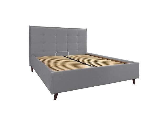 Ліжко Richman Monica Standart Wood На ніжках 140 x 190 см Lili Темно-сірий