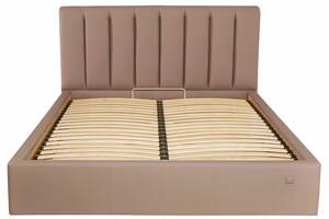 Кровать Richman Санам VIP 120 х 190 см Флай 2213 С дополнительной металлической цельносварной рамой Светло-коричневая